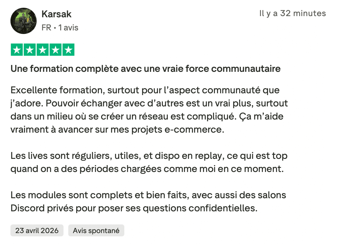 Témoignage membre 33