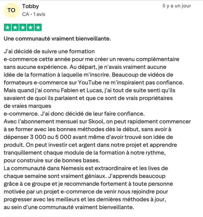 Témoignage membre 38