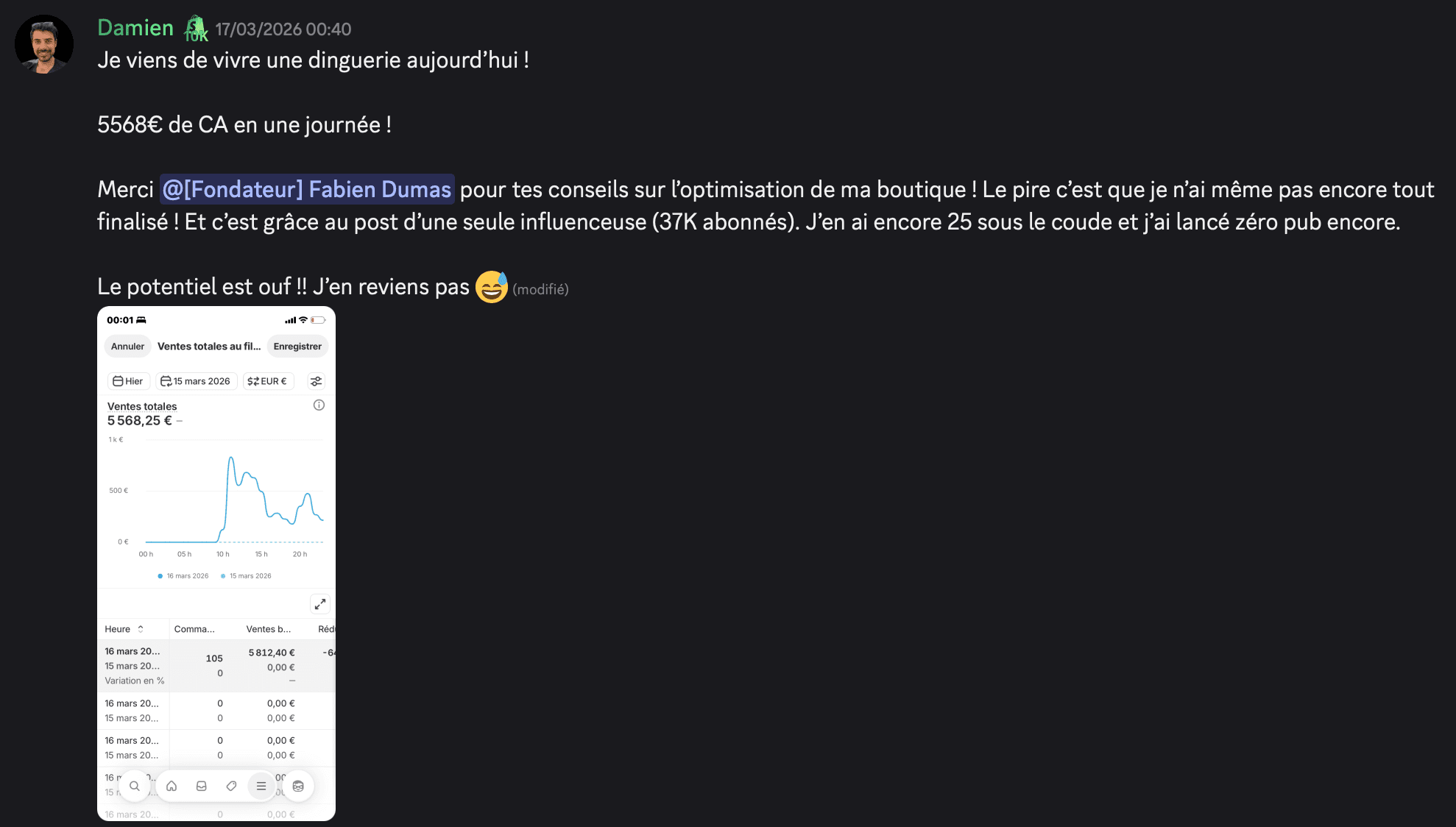 Témoignage membre 9
